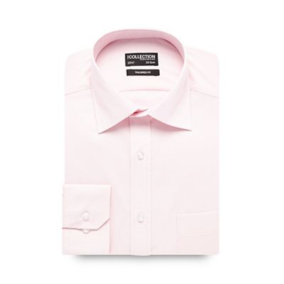 The Collection Big and tall light pink cotton tailored fit shirt